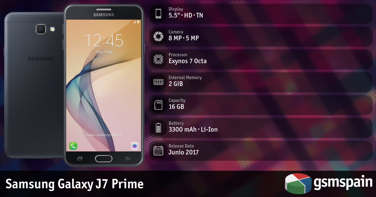 Samsung Galaxy J7 Prime (SM-J727T | 2017 | 2 GiB | 16 GB)