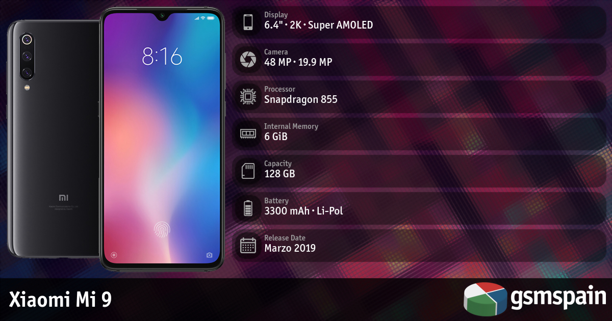 Xiaomi Mi 9 M1902f1g Global 2019 6 Gib 128 Gb 9063